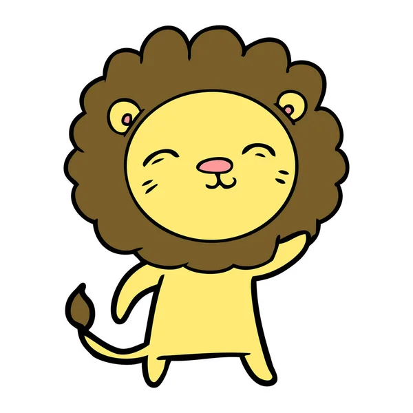 Illustration Vectorielle Lion Dessin Animé — Image vectorielle