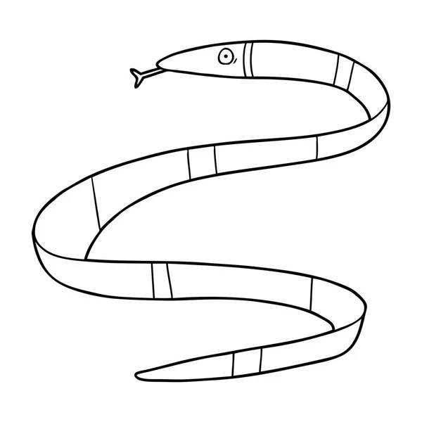 Vector Ilustración Serpiente Dibujos Animados — Vector de stock