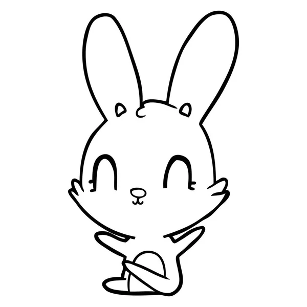 Векторна Ілюстрація Милого Мультяшного Кролика — стоковий вектор