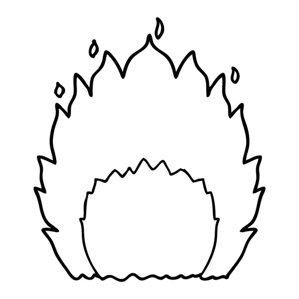 Векторна Ілюстрація Мультиплікаційного Вогню — стоковий вектор