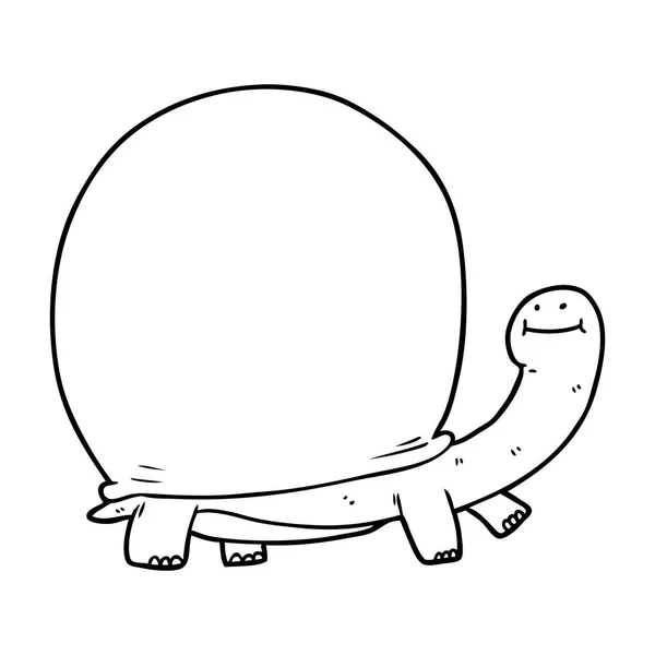 Vectorillustratie Van Cartoon Schildpad — Stockvector