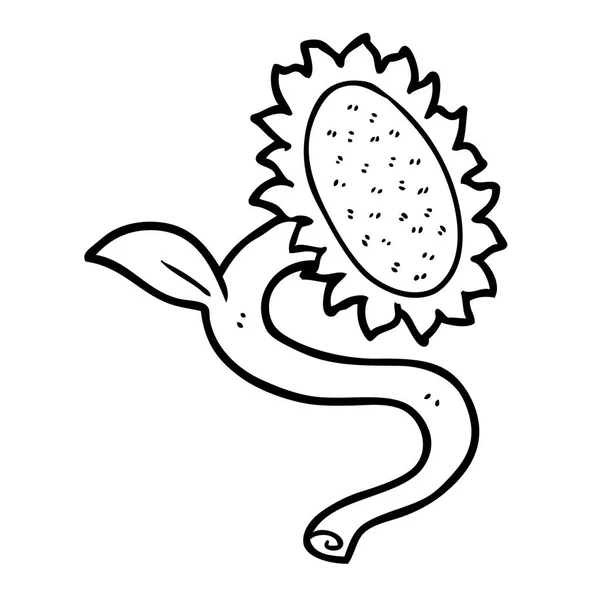 Ilustración Vectorial Girasol Dibujos Animados — Archivo Imágenes Vectoriales