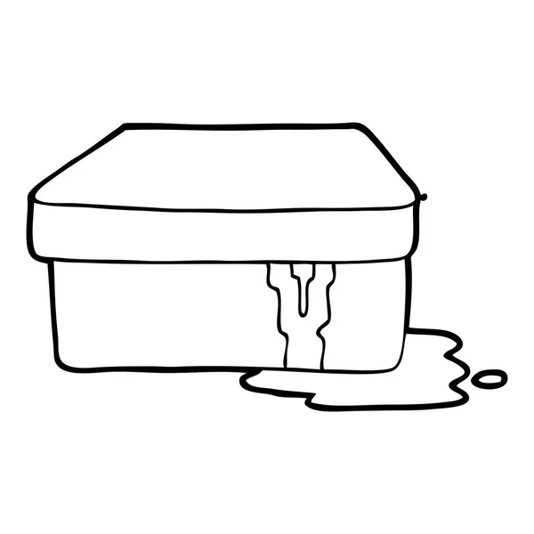 Cartoon Box Slime — Stock Vector