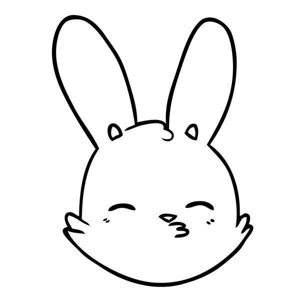 Karikatür Tavşan Yüzü Dikkate Alınarak — Stok Vektör