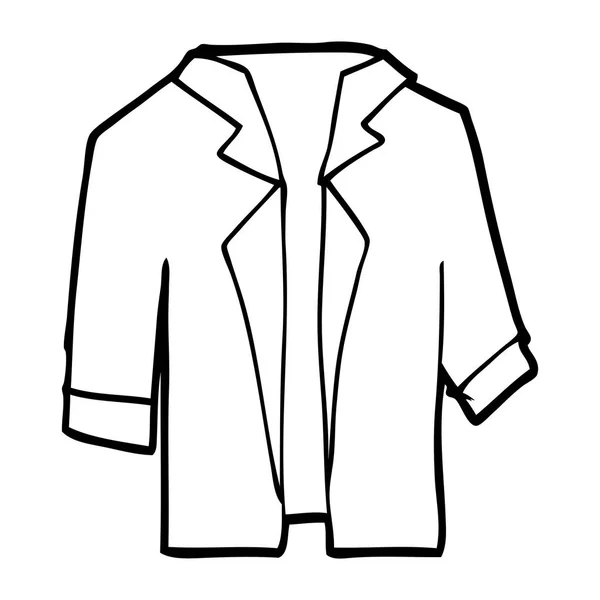 Vector Illustration Cartoon Suit Shirt — Stock Vector