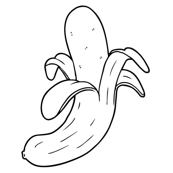 Wektor Ilustracja Kreskówka Banana — Wektor stockowy