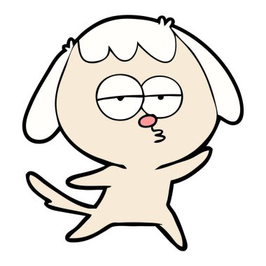 Çizgi film köpeğinin vektör çizimi