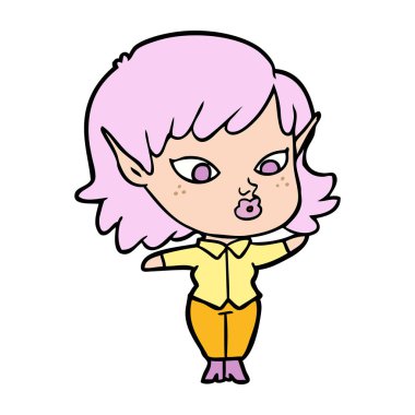 güzel çizgi film elf kızı