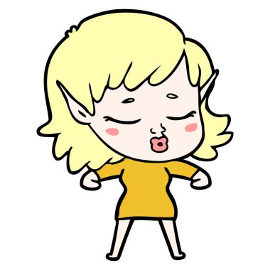 güzel çizgi film elf kızı