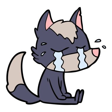 Çizgi film kurdunun vektör çizimi