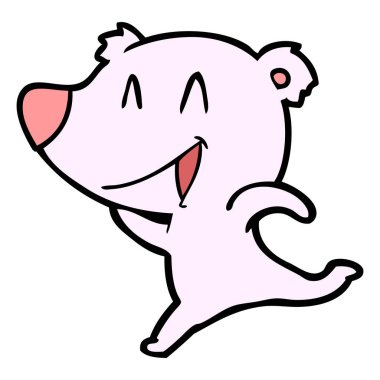 Çizgi film ayısının vektör çizimi