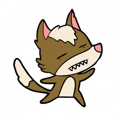 dans ederken kurt gösteren diş çizgi film