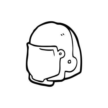 vektör çizim karikatür kask