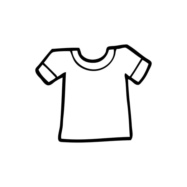 Vektorillustration Tecknad Tee Shirt — Stock vektor