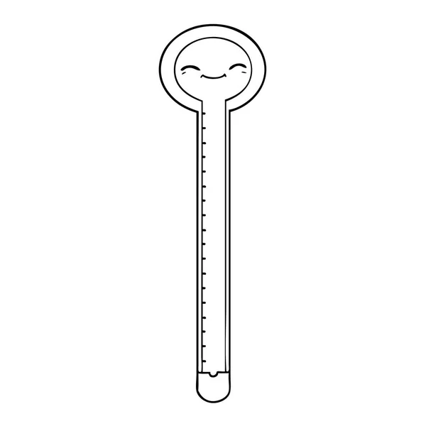 Vektorillustration Des Cartoon Thermometers — Stockvektor