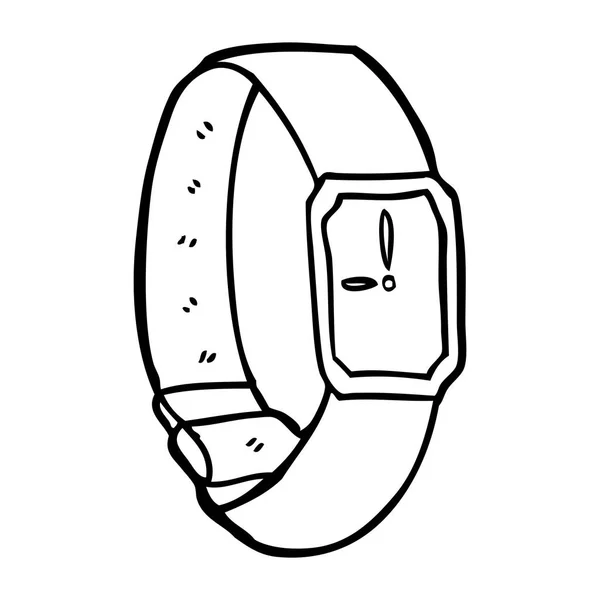 Ilustração Vetorial Relógio Pulso Dos Desenhos Animados —  Vetores de Stock