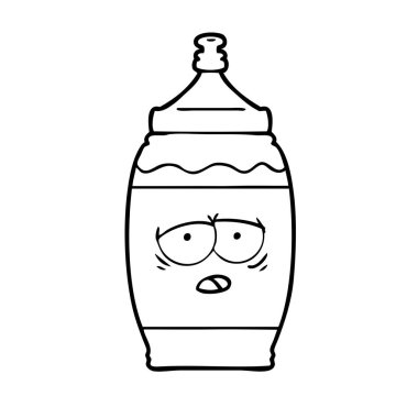 vektör çizim karikatür sporcu içmek