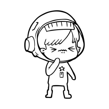 kızgın çizgi film alan kız