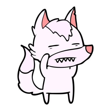 Kurt gösteren diş çizgi film