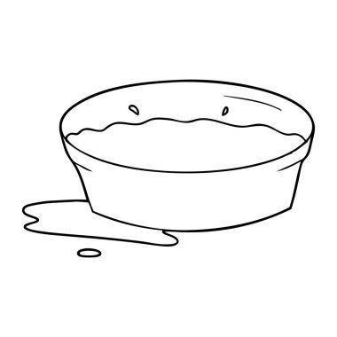 çizgi film köpek su kabı