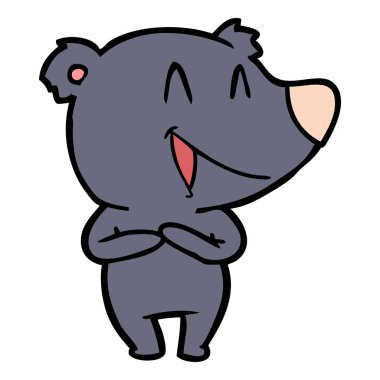 Çizgi film ayısının vektör çizimi