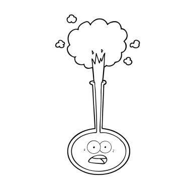 vektör çizim karikatür bilim kaza