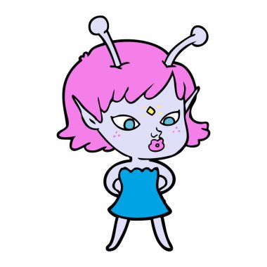 güzel çizgi film yabancı kız