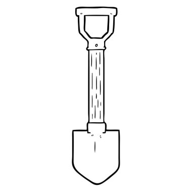 vektör çizim karikatür kürek