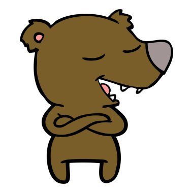 Çizgi film ayısının vektör çizimi