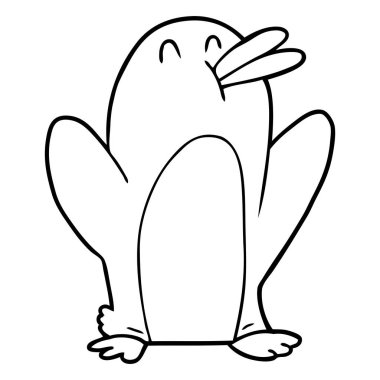 Çizgi film Penguen 'in vektör çizimi
