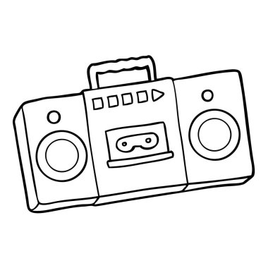 çizgi film retro kaset kaset çalar