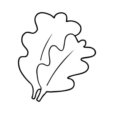 vektör çizim karikatür yaprakları