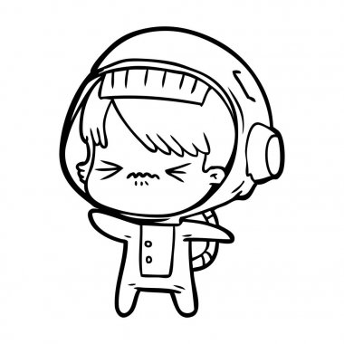 kızgın çizgi film alan kız