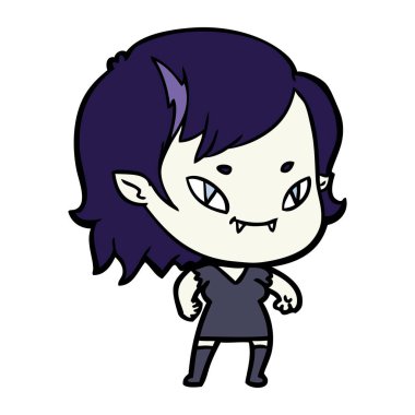 çizgi film dostu vampir kız