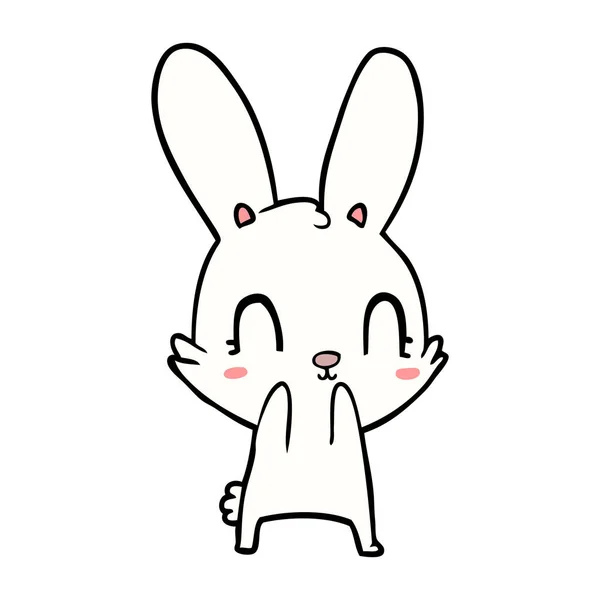 かわいいウサギのベクトルイラスト — ストックベクタ