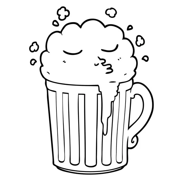 Καρτούν Κούπα Της Μπύρας — Διανυσματικό Αρχείο
