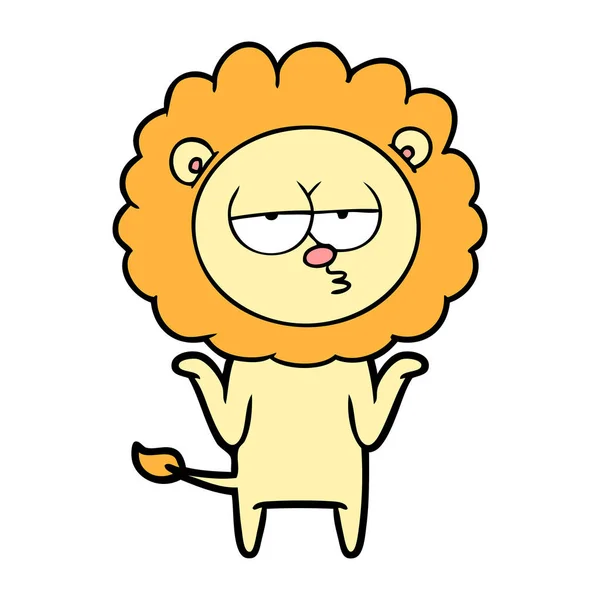 Illustration Vectorielle Lion Dessin Animé — Image vectorielle