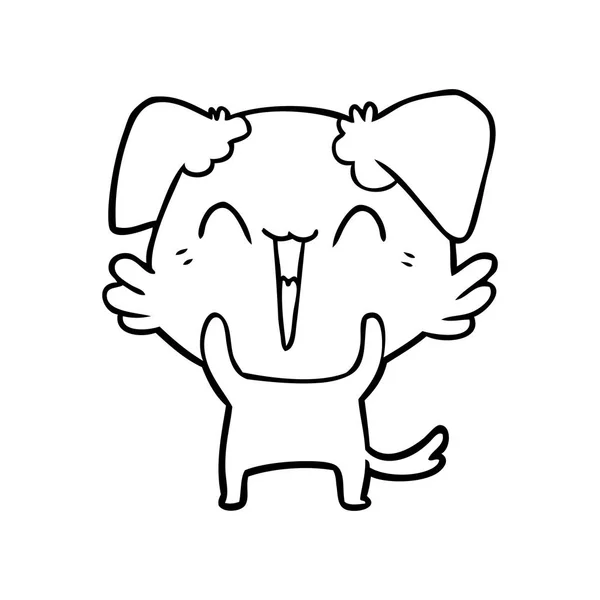 Счастливая Маленькая Собачка — стоковый вектор