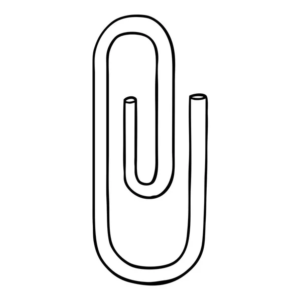 Vectorillustratie Van Cartoon Paperclip — Stockvector