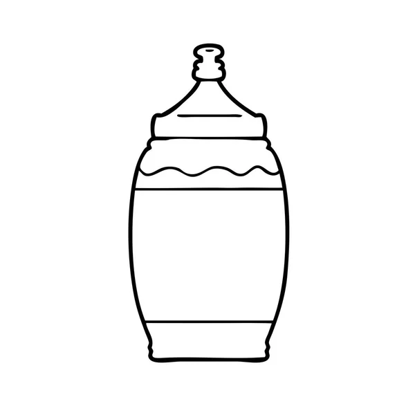 Vectorillustratie Van Cartoon Ketchup Fles — Stockvector