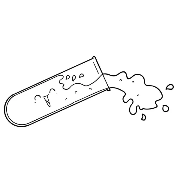 cartoon test tube — Stock Vector © lineartestpilot 59644193