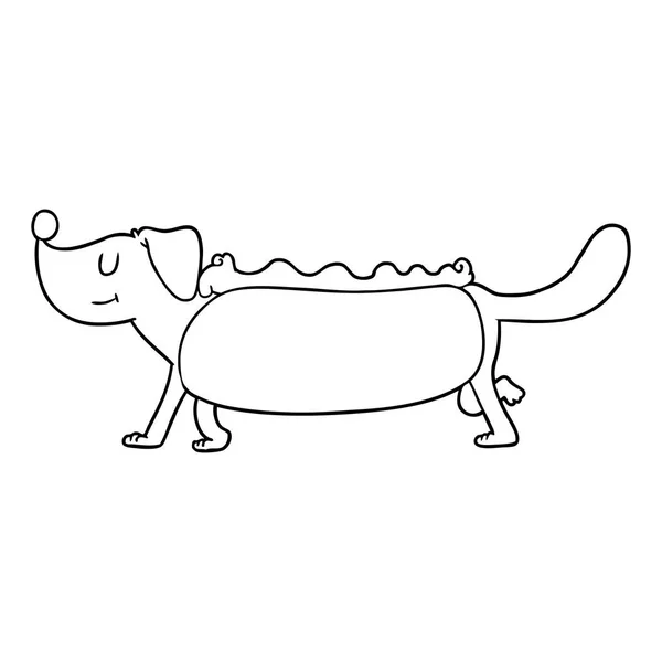 Vector Ilustración Dibujos Animados Perro — Archivo Imágenes Vectoriales