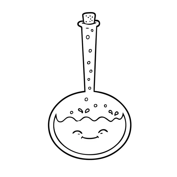Ilustración Vectorial Reacción Química Dibujos Animados — Vector de stock