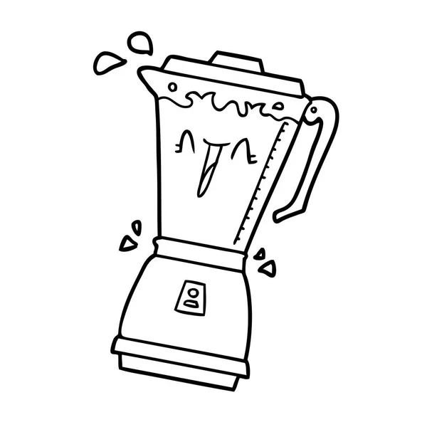 Vectorillustratie Van Cartoon Keukenmachine — Stockvector