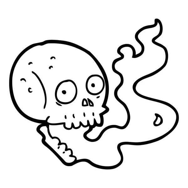 Illustration Vectorielle Crâne Dessin Animé — Image vectorielle