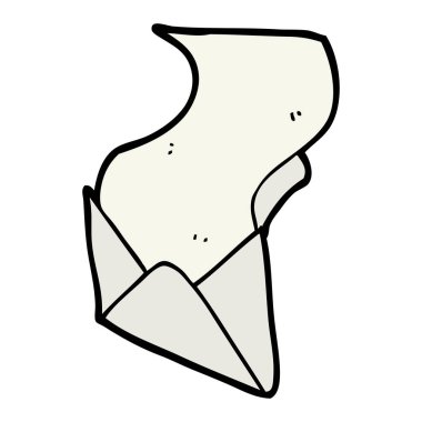 çizgi film mektup ve zarf