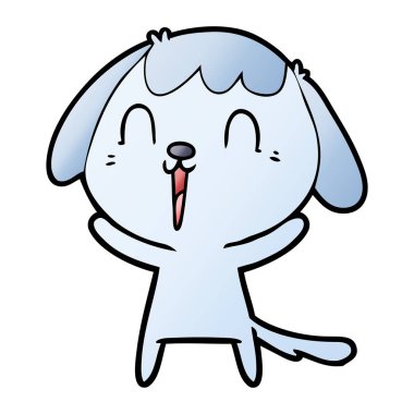 Çizgi film köpeğinin vektör çizimi