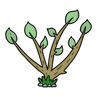 vektör çizim karikatür bitki çimlenme