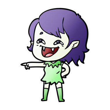 gülen vampir kız çizgi film