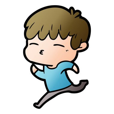 vektör çizim karikatür meraklı çocuk